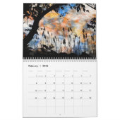 Schöne Malerei Abstrakt Art of Landscape 2018 Kalender (Feb 2026)