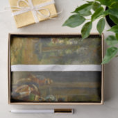 Schöne Malerei einer 17. c-Szene für decoupage Seidenpapier (Geschenk)