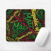 Schöne Mali Flag Farben Patriotic Mousepad (Mit Mouse)