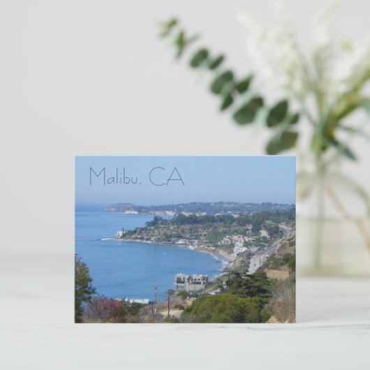 Schöne Malibu Küste Postkarte! Postkarte (Stehend Vorderseite)