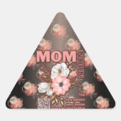 Schöne Mama-Auswahl überall Dreieckiger Aufkleber (Vorderseite)