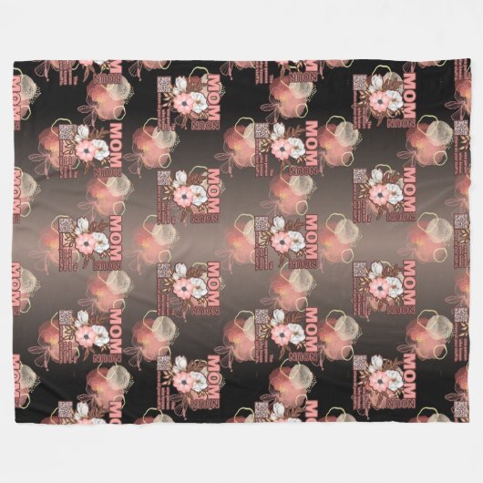 Schöne Mama-Auswahl überall Fleecedecke (Vorderseite (Horizontal))