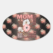 Schöne Mama-Auswahl überall Ovaler Aufkleber (Vorderseite)