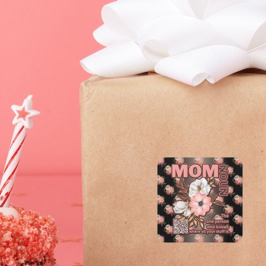 Schöne Mama-Auswahl überall Quadratischer Aufkleber