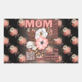 Schöne Mama-Auswahl überall Rechteckiger Aufkleber (Vorderseite)