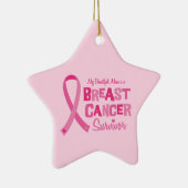 Schöne Mama-Brustkrebs-Überlebend-Verzierungen Keramik Ornament (Rechts)