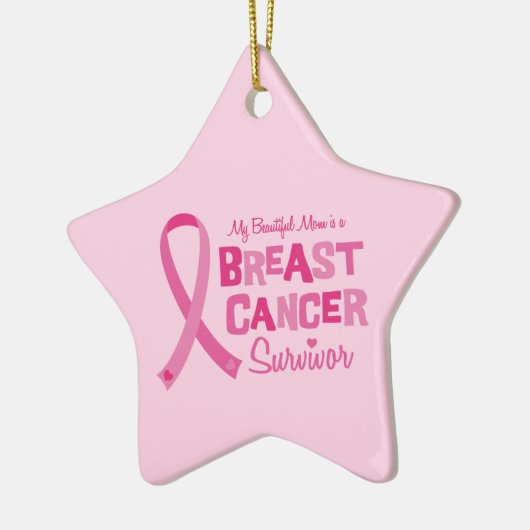 Schöne Mama-Brustkrebs-Überlebend-Verzierungen Keramik Ornament (Links)