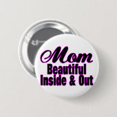 Schöne Mama Button (Vorne & Hinten)
