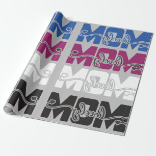 Schöne Mama Geschenkpapier