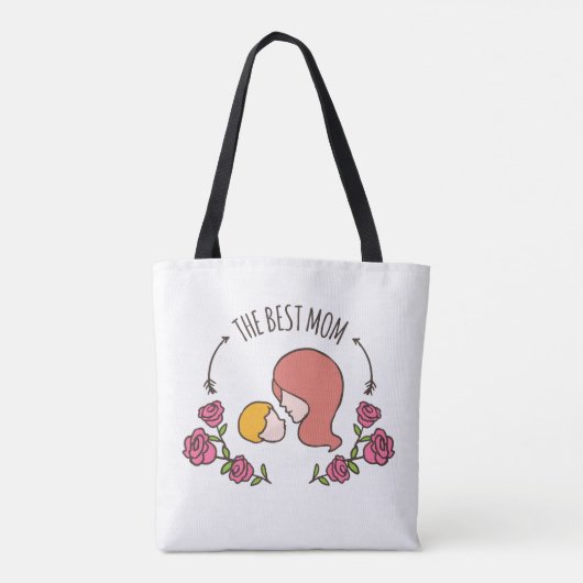 Schöne Mama Muttertagszeitung Tasche (Rückseite)