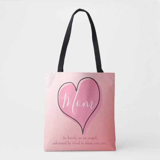 Schöne Mama Pink Ombre Tasche (Vorderseite)