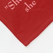 Schöne Mama Rot Fleecedecke (Ecke)