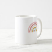 schöne Mama-Tasse mit rosa Regenbogenmutter Kaffeetasse (VorderseiteRechts)