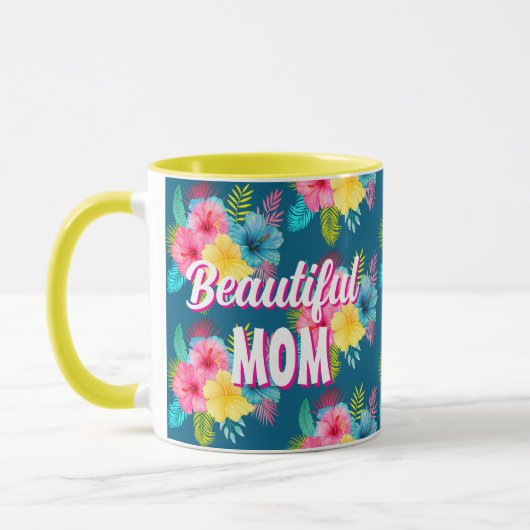 Schöne Mama Tropical Blume Paradise Tasse (Links)