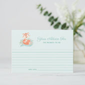 Schöne Mama und Baby Fox Boy Babydusche Ratschläge Einladung (Stehend Vorderseite)