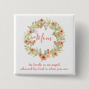 Schöne Mama Wreath Button