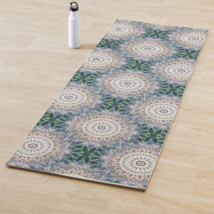 Schöne Mandala Blau Grün Zen Yogamatte