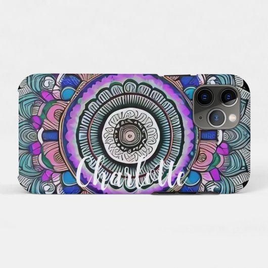 Schöne Mandala Case-Mate iPhone Case (Rückseite (Horizontal))