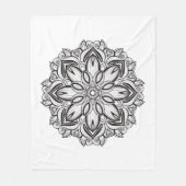 Schöne Mandala Fleecedecke (Vorderseite)