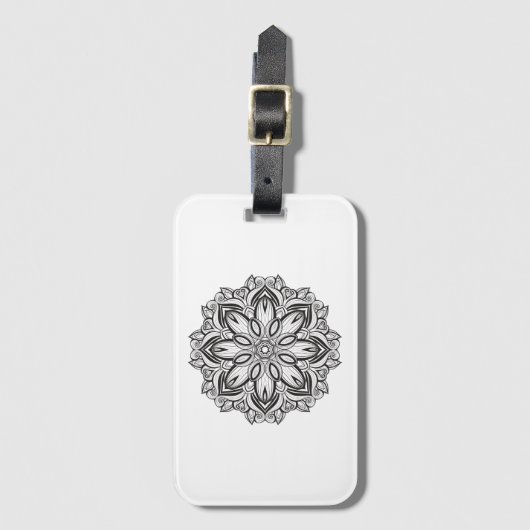 Schöne Mandala Gepäckanhänger (Vorderseite Vertikal)