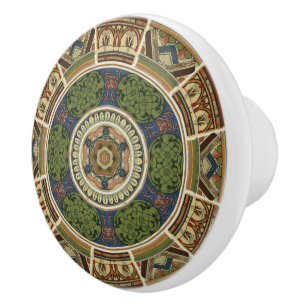 Schöne Mandala Keramikknauf