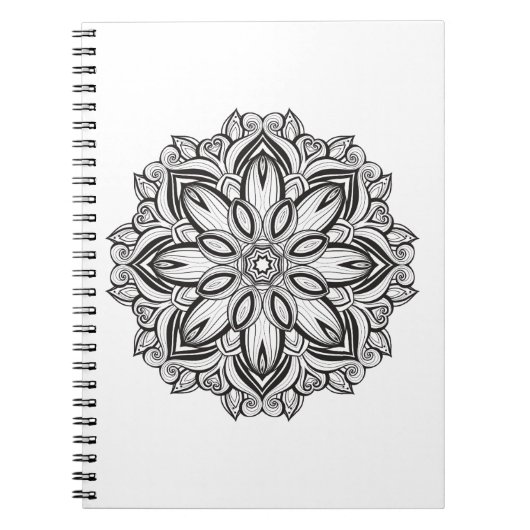 Schöne Mandala Notizblock (Vorderseite)