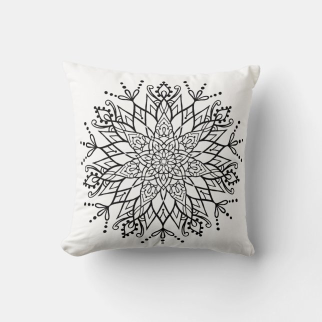 Schöne Mandala Pillow Yoga Tätowierung Meditation Kissen (Vorderseite)