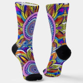 Schöne Mandala Socks Socken (Gewinkelt)