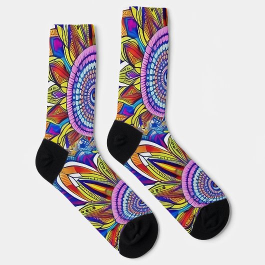 Schöne Mandala Socks Socken (Rechts)