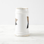 Schöne Mandarin-Duck im Teich Bierglas (Mittel)