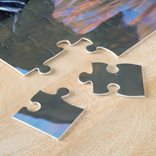 Schöne Mandarin-Duck im Teich Puzzle (Seite)