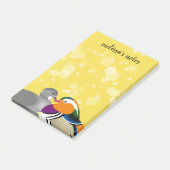 Schöne Mandarin Ducks Post-it Klebezettel (angewinkelt)
