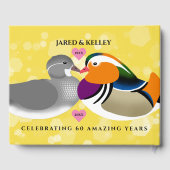 Schöne Mandarin Enten: Jedes Jahr zum Jubiläum Gästebuch (Rückseite)