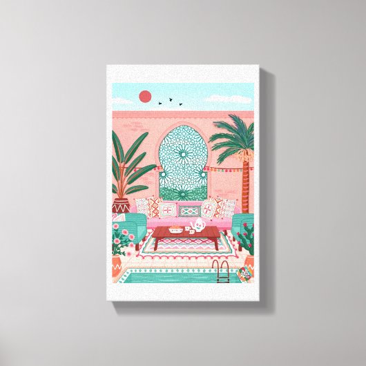 schöne Marakech-Farbe gedehnte Leinwand (Vorderseite)