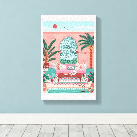 schöne Marakech-Farbe gedehnte Leinwand (Insitu (Holzboden))