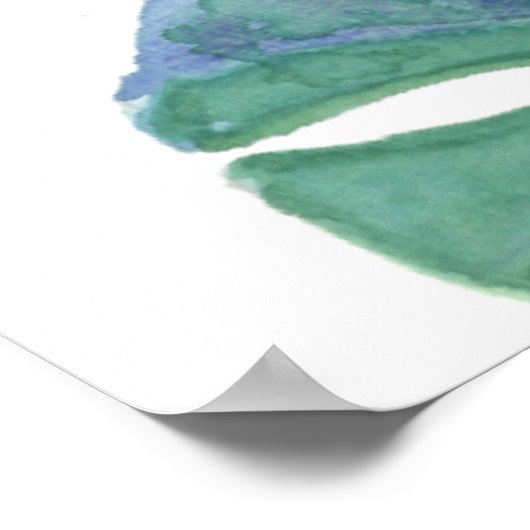 Schöne Märchen für zwei Flamingo Tropical Blume Poster (Ecke)