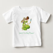 Schöne Märchenprinzessin mit individuellem Namen Baby T-shirt (Vorderseite)
