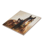 Schöne Mare- und Foal-Malerei Fliese (Seite)
