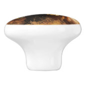 Schöne Mare- und Foal-Malerei Keramikknauf (Seitenansicht)