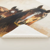 Schöne Mare- und Foal-Malerei Sherpadecke (3/4)