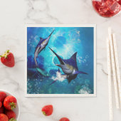 Schöne Marline Serviette (Beispiel)