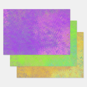 Schöne Marmorpapier Art Variation Geschenkpapier Set