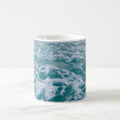 Schöne Marmorwellen texturehipster,backgrou Kaffeetasse (Mittel)