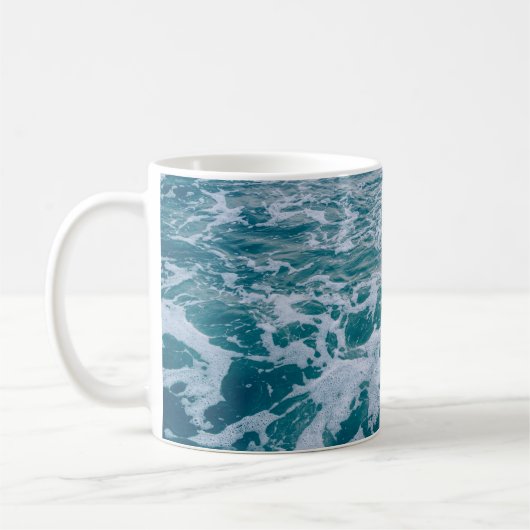 Schöne Marmorwellen texturehipster,backgrou Kaffeetasse (Links)