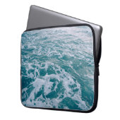 Schöne Marmorwellen texturehipster,backgrou Laptopschutzhülle (Vorderseite Links)