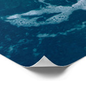 Schöne Marmorwellen texturehipster,backgrou Poster (Ecke)