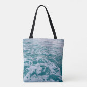Schöne Marmorwellen texturehipster,backgrou Tasche (Rückseite)