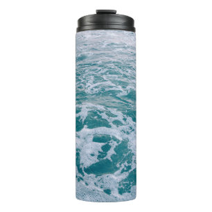 Schöne Marmorwellen texturehipster,backgrou Thermosbecher