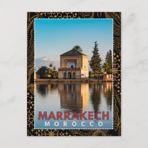 Schöne marokkanische Architektur von Marrakesch Me Postkarte