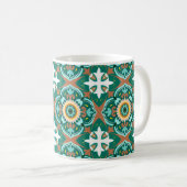💚 💛 Schöne marokkanische Fliesen Kaffeetasse (VorderseiteRechts)